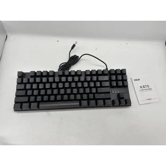 K870 Mechanical Keyboard Wireless Black Full Size USB Wired Gaming Office - Picture 4 of 6